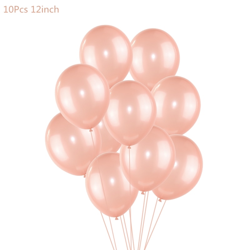 Rose Gold Wedding Birthday Party Balloons Happy Birthday Letter Foil Balloon Baby Shower Anniversary Event Party Decor Supplies - Originalsgroup
