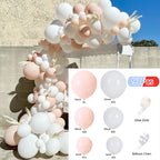 Balloons Arch Set Pink White Gold And Confetti Balloon Garland Wedding Baby Baptism Shower Birthday Party Balloon Decoration - Originalsgroup