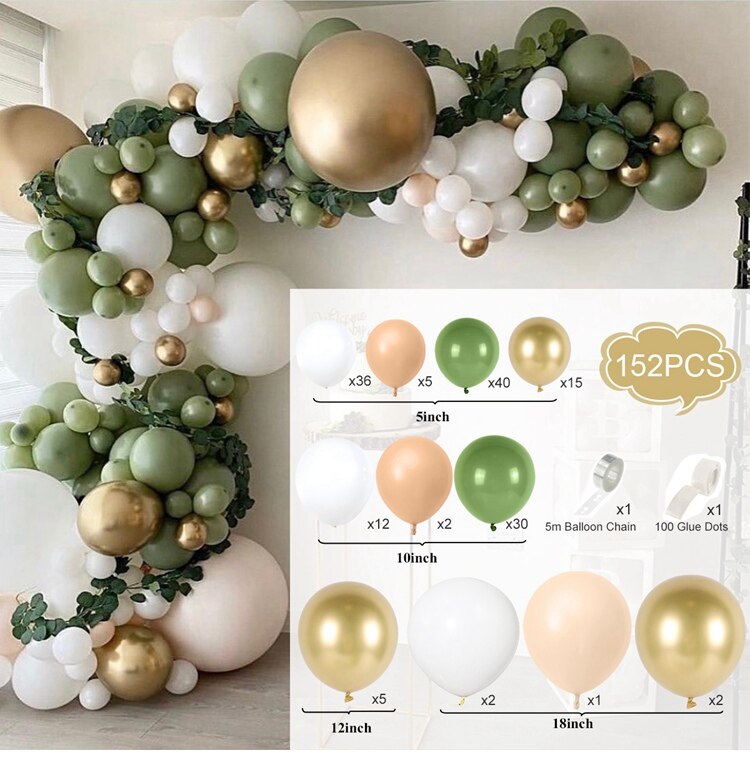 Macaron Balloons Garland Latex Ballons Arch Happy Birthday Party Decor Kids Adult Wedding Baloon Chain Baby Shower Balloon - Originalsgroup