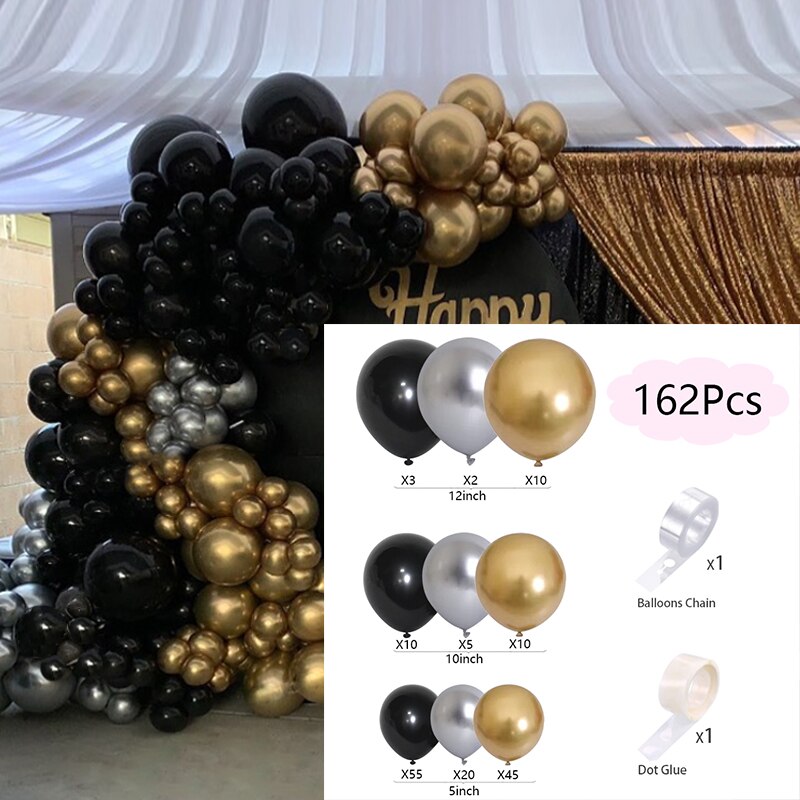 Balloons Arch Set Pink White Gold And Confetti Balloon Garland Wedding Baby Baptism Shower Birthday Party Balloon Decoration - Originalsgroup