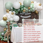 1set Retro Green Balloon Garland Arch Kit Avocado Green Balloon Wedding Birthday Party Decorations Baby Shower Kids Decoration - Originalsgroup