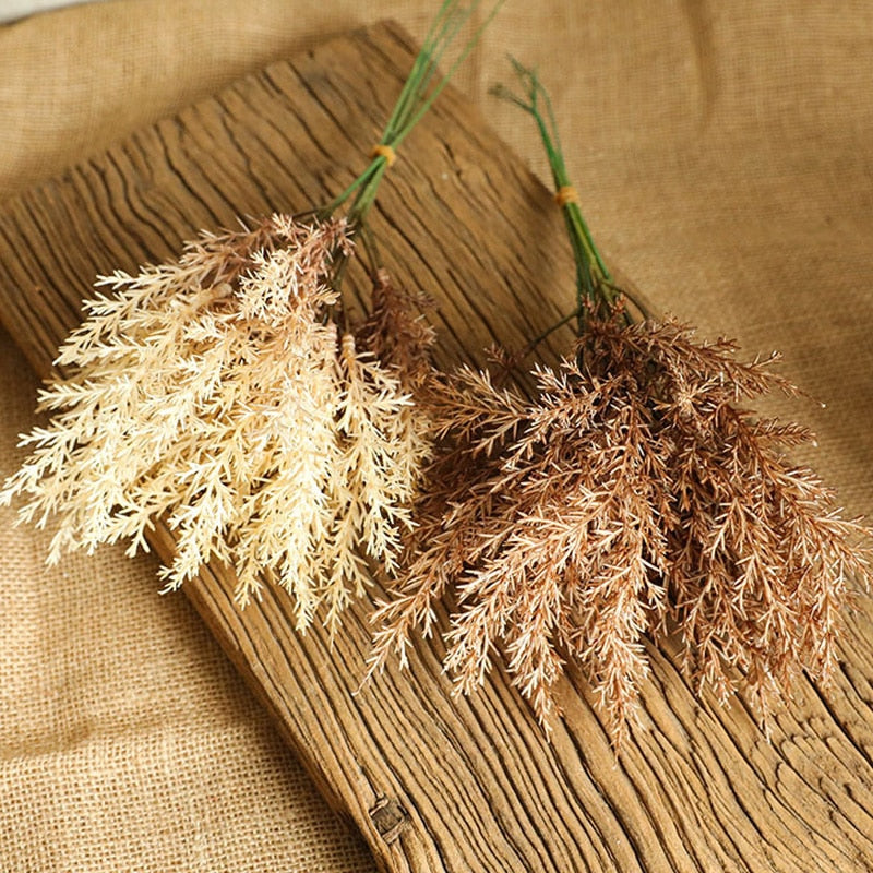 6pc/lot High Quality Plastic Artificial Flowers Home Room Autumn Deocration Wedding Bouquet Decor Accessories Coffee Fake Flower - Originalsgroup