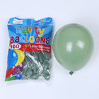 162Pcs Avocado Green Balloons Garland Arch Creamy White Retro Olive Green Balloon for Wedding Birthday Party Background Decor - Originalsgroup