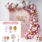 Macaron Pink Balloon Garland Arch Kit Wedding Birthday Party Decoration Kids Globos Rose Gold Confetti Latex Ballon Baby Shower - Originalsgroup