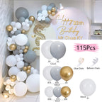 Balloons Arch Set Pink White Gold And Confetti Balloon Garland Wedding Baby Baptism Shower Birthday Party Balloon Decoration - Originalsgroup
