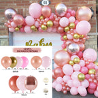 Macaron Pink Balloon Garland Arch Kit Wedding Birthday Party Decoration Kids Globos Rose Gold Confetti Latex Ballon Baby Shower - Originalsgroup