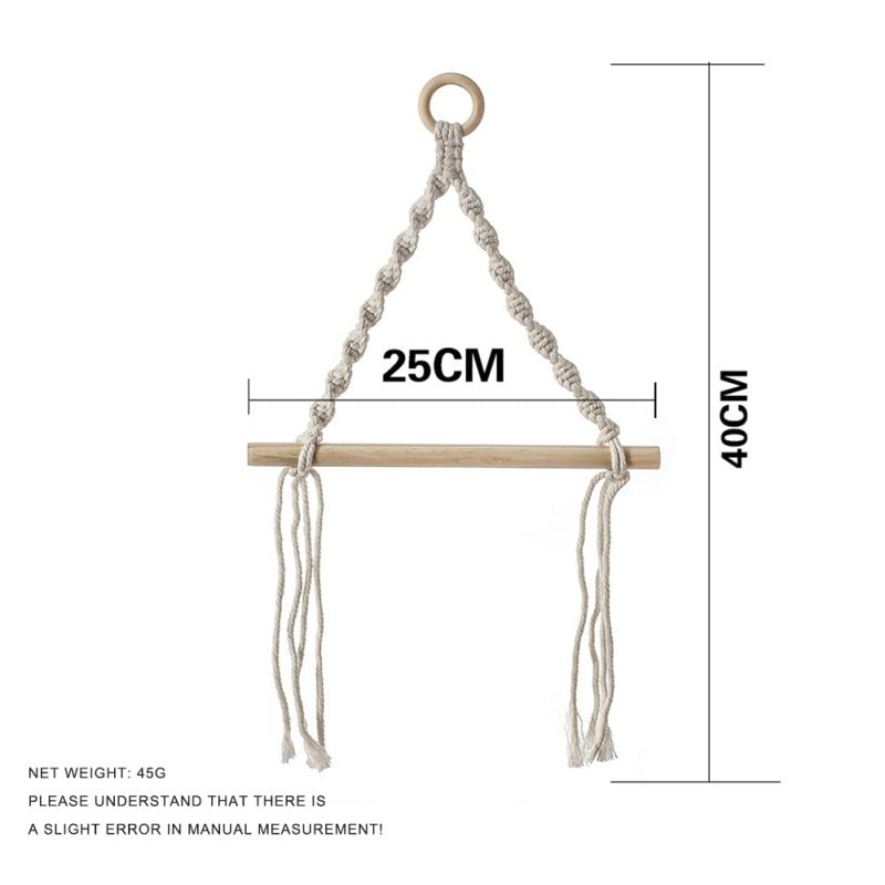 Toilet Paper Holder Tapestry Macrame Vintage Towel Hanging Rope Toilet Paper Holder Home Hotel Bathroom Decoration - Originalsgroup