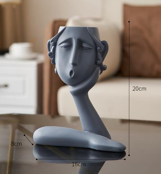 Abstract figure decoration Resin flower pot modern Vase Home Ornaments TV cabinet porch living room Sculpture Crafts furnishings - Originalsgroup