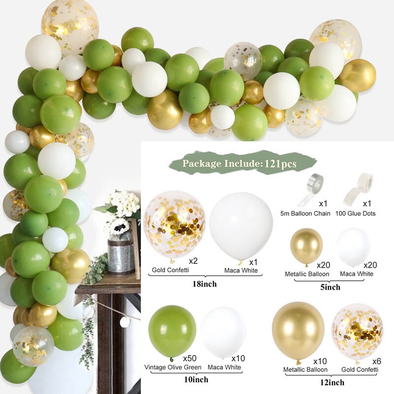 Macaron Balloons Garland Latex Ballons Arch Happy Birthday Party Decor Kids Adult Wedding Baloon Chain Baby Shower Balloon - Originalsgroup