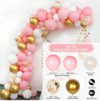 Macaron Pink Balloon Garland Arch Kit Wedding Birthday Party Decoration Kids Globos Rose Gold Confetti Latex Ballon Baby Shower - Originalsgroup