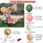 Retro Coffee Matte White Balloons Garland Arch Kit Boho Wedding Decoration Gender Reveal Birthday Baby Shower Decor Accessory - Originalsgroup