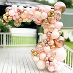 Macaron Pink Balloon Garland Arch Kit Wedding Birthday Party Decoration Kids Globos Rose Gold Confetti Latex Ballon Baby Shower - Originalsgroup