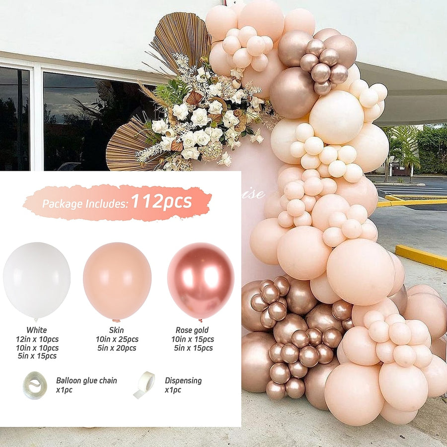 Macaron Pink Balloon Garland Arch Kit Wedding Birthday Party Decoration Kids Globos Rose Gold Confetti Latex Ballon Baby Shower - Originalsgroup
