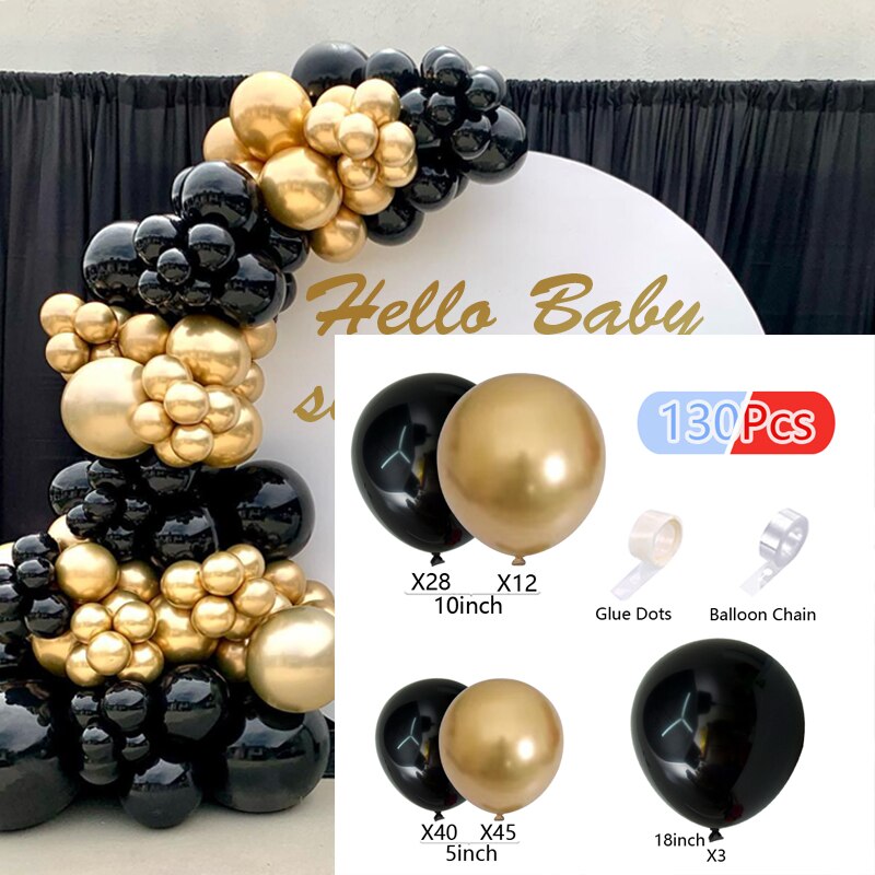 Balloons Arch Set Pink White Gold And Confetti Balloon Garland Wedding Baby Baptism Shower Birthday Party Balloon Decoration - Originalsgroup