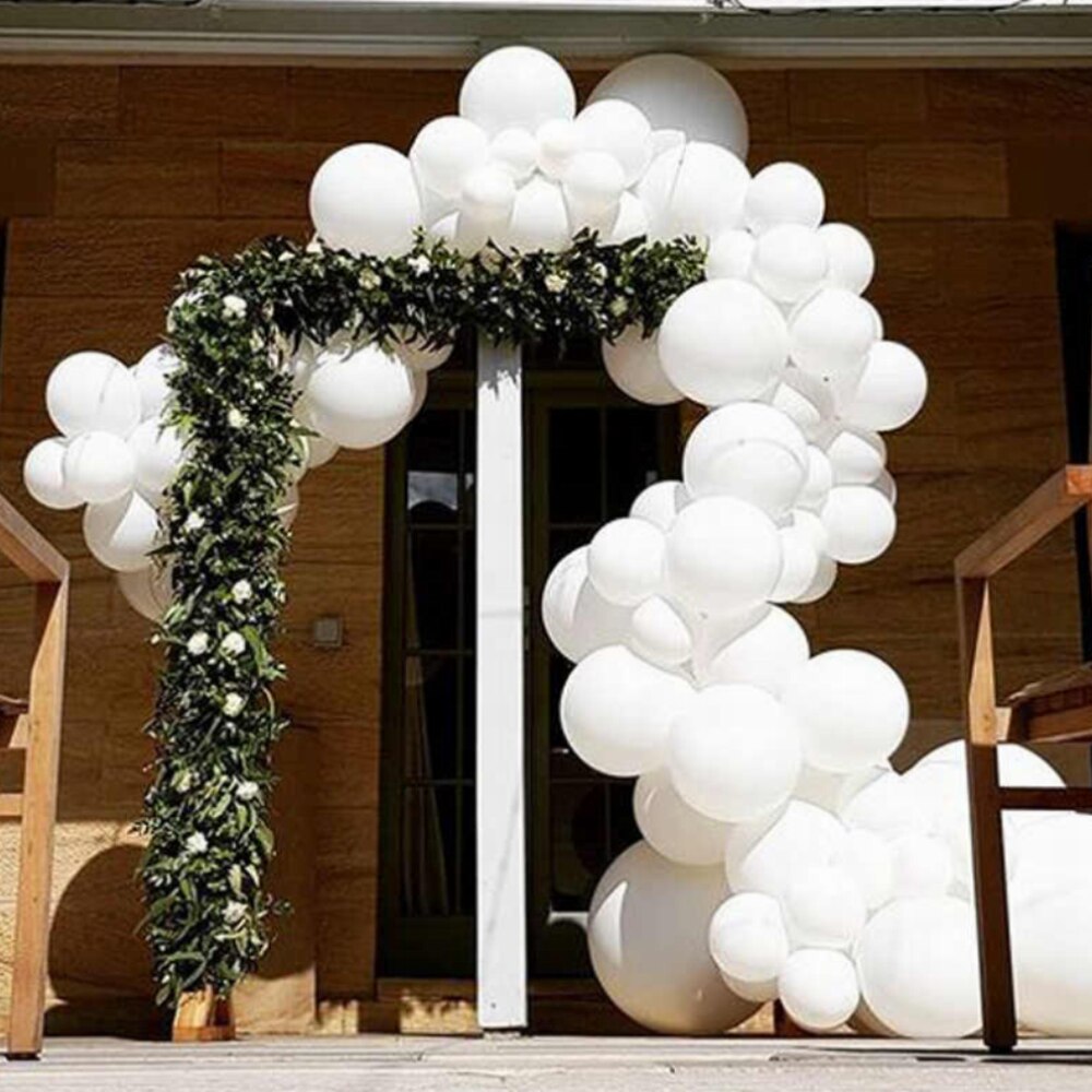 98pcs White Latex Balloons Garland Arch Kit Wedding DIY Blanc Ballon Bridal Shower Baby Birthday Party Decorations Globos - Originalsgroup