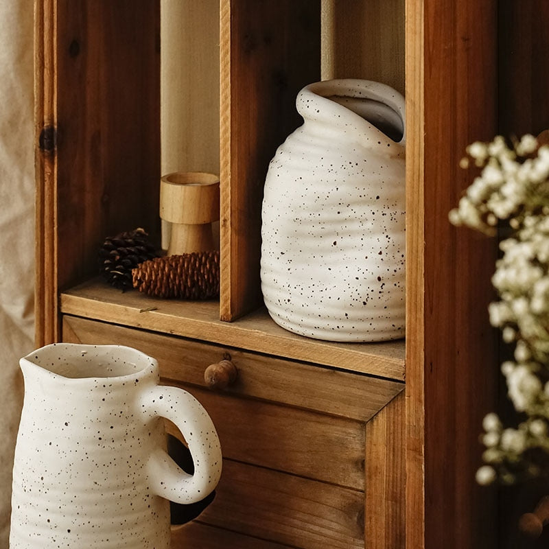 Nordic Simple Style Art Ceramic Flower Vase Modern Light Luxury for Dried Flower Arrangement Vases Home Soft Decorations Vases - Originalsgroup