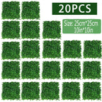Artificial Plants Grass Wall Panel Boxwood Hedge Greenery UV Protection Green Decor Privacy Fence Backyard Screen Wedding - Originalsgroup