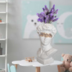 W&amp;G Nordic Vase Home Decor Vase Creative Human Head Portrait Flower Vases Room Decoration Resin David Flower Vase Room Decor - Originalsgroup