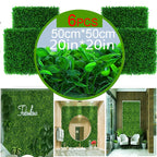 Artificial Plants Grass Wall Panel Boxwood Hedge Greenery UV Protection Green Decor Privacy Fence Backyard Screen Wedding - Originalsgroup