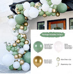White Gold Balloon Garland Arch Kit Happy Birthday Party Decoration Kids Wedding Birthday Balloon Latex Baloon Baby Shower - Originalsgroup