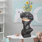 W&amp;G Nordic Vase Home Decor Vase Creative Human Head Portrait Flower Vases Room Decoration Resin David Flower Vase Room Decor - Originalsgroup