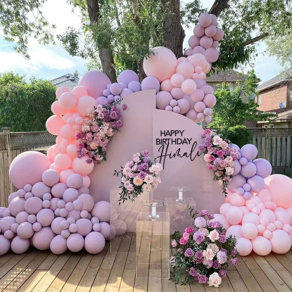 Baby Shower Birthday Balloons Blue Metallic Balloon Garland Arch Kit Welcome Girl Baptism Confetti Birthday Party Decoration - Originalsgroup
