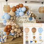 Baby Shower Birthday Balloons Blue Metallic Balloon Garland Arch Kit Welcome Girl Baptism Confetti Birthday Party Decoration - Originalsgroup