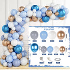Blue Macaron Balloon Garland Arch Kit Birthday Party Decor Foil Latex Ballon Wedding Birthday Party Baby Shower Kids Baloon - Originalsgroup
