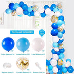 Blue Macaron Balloon Garland Arch Kit Birthday Party Decor Foil Latex Ballon Wedding Birthday Party Baby Shower Kids Baloon - Originalsgroup