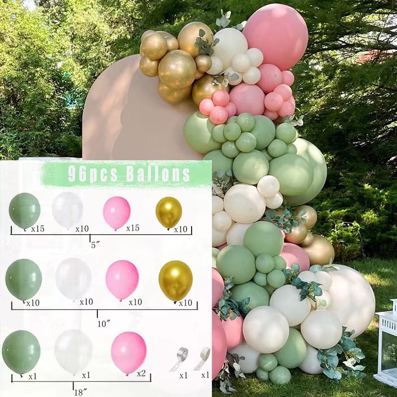 Baby Shower Birthday Balloons Blue Metallic Balloon Garland Arch Kit Welcome Girl Baptism Confetti Birthday Party Decoration - Originalsgroup