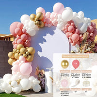 Macaron Pink Balloon Garland Arch Kit Wedding Birthday Party Decoration Kids Globos Rose Gold Confetti Latex Ballon Baby Shower - Originalsgroup