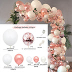 White Gold Balloon Garland Arch Kit Happy Birthday Party Decoration Kids Wedding Birthday Balloon Latex Baloon Baby Shower - Originalsgroup