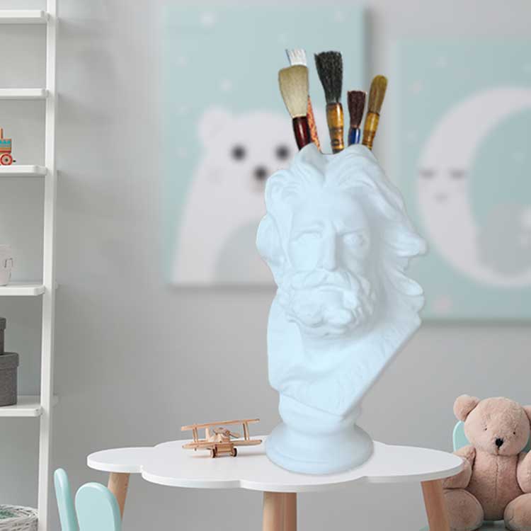 W&amp;G Nordic Vase Home Decor Vase Creative Human Head Portrait Flower Vases Room Decoration Resin David Flower Vase Room Decor - Originalsgroup