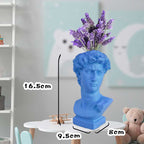 W&amp;G Nordic Vase Home Decor Vase Creative Human Head Portrait Flower Vases Room Decoration Resin David Flower Vase Room Decor - Originalsgroup
