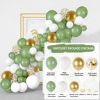 White Gold Balloon Garland Arch Kit Happy Birthday Party Decoration Kids Wedding Birthday Balloon Latex Baloon Baby Shower - Originalsgroup