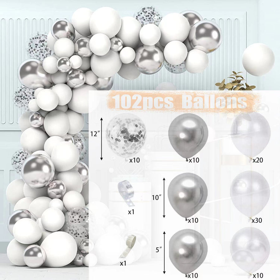 Baby Shower Birthday Balloons Blue Metallic Balloon Garland Arch Kit Welcome Girl Baptism Confetti Birthday Party Decoration - Originalsgroup