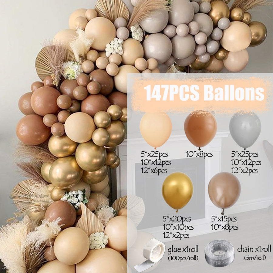Baby Shower Birthday Balloons Blue Metallic Balloon Garland Arch Kit Welcome Girl Baptism Confetti Birthday Party Decoration - Originalsgroup