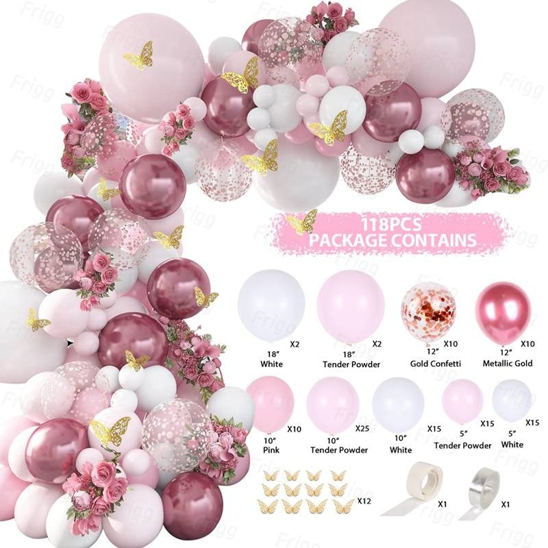 Balloon Garland Arch Kit Wedding Birthday Party Decoration Confetti Latex Balloons Gender Reveal Baptism Baby Shower Decorations by Originals Group - Originalsgroup