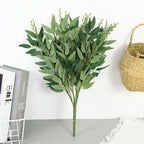 Silk Artificial Willow Bouquet Fake Green Leaves for Wedding Home Garden Vase Decoration Jungle Party DIY Plants Wreath - Originalsgroup