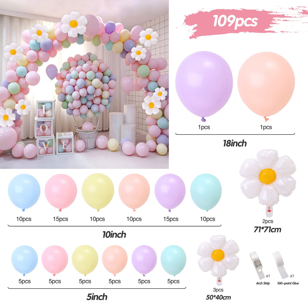 Macaron Pink Balloon Garland Arch Welcome Baby Shower Valentines Day Birthday Party Wedding Decoration Anniversaire Latex Baloon - Originalsgroup