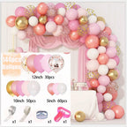 Baby Shower Birthday Balloons Blue Metallic Balloon Garland Arch Kit Welcome Girl Baptism Confetti Birthday Party Decoration - Originalsgroup