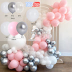 Balloons Arch Set Pink White Gold And Confetti Balloon Garland Wedding Baby Baptism Shower Birthday Party Balloon Decoration - Originalsgroup