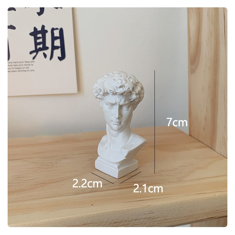 W&amp;G Nordic Vase Home Decor Vase Creative Human Head Portrait Flower Vases Room Decoration Resin David Flower Vase Room Decor - Originalsgroup