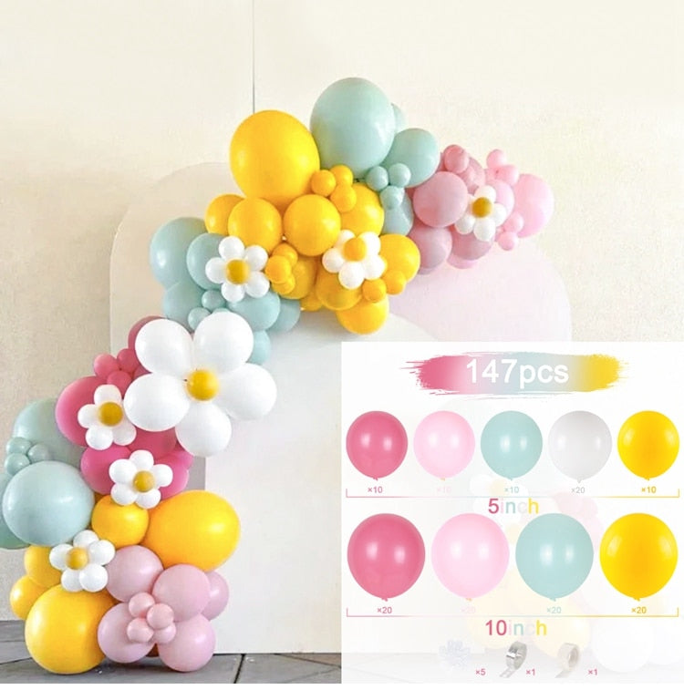 Macaron Pink Balloon Garland Arch Kit Wedding Birthday Party Decoration Kids Globos Rose Gold Confetti Latex Ballon Baby Shower - Originalsgroup