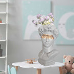 W&amp;G Nordic Vase Home Decor Vase Creative Human Head Portrait Flower Vases Room Decoration Resin David Flower Vase Room Decor - Originalsgroup