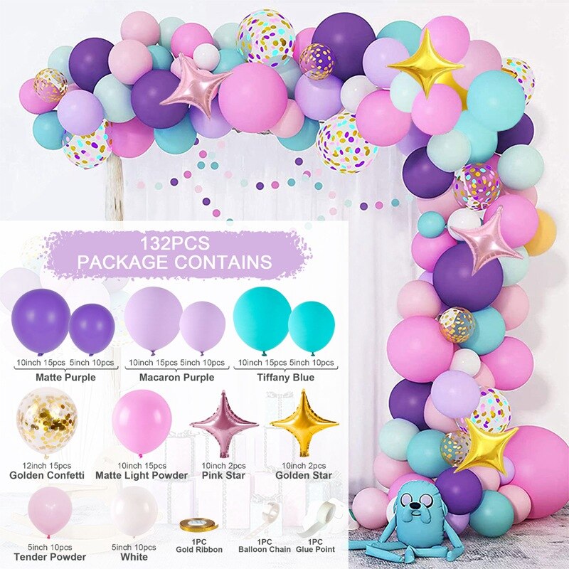 Macaron Balloons Garland Latex Ballons Arch Happy Birthday Party Decor Kids Adult Wedding Baloon Chain Baby Shower Balloon - Originalsgroup