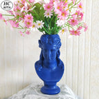 W&amp;G Nordic Vase Home Decor Vase Creative Human Head Portrait Flower Vases Room Decoration Resin David Flower Vase Room Decor - Originalsgroup