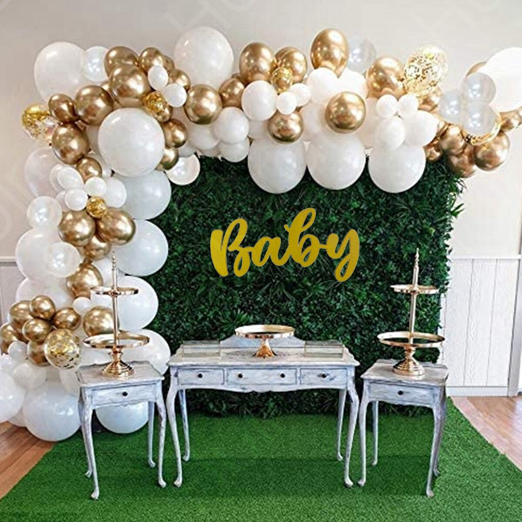 White Gold Balloon Garland Arch Kit Happy Birthday Party Decoration Kids Wedding Birthday Balloon Latex Baloon Baby Shower - Originalsgroup