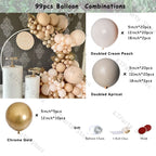 Retro Coffee Matte White Balloons Garland Arch Kit Boho Wedding Decoration Gender Reveal Birthday Baby Shower Decor Accessory - Originalsgroup