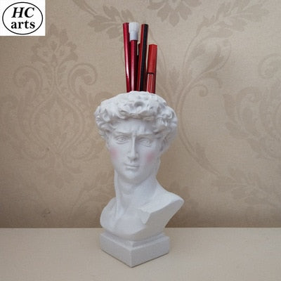 W&amp;G Nordic Vase Home Decor Vase Creative Human Head Portrait Flower Vases Room Decoration Resin David Flower Vase Room Decor - Originalsgroup